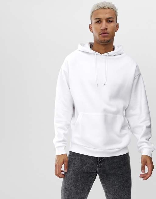 ASOS DESIGN - sweat à capuche oversize - Blanc