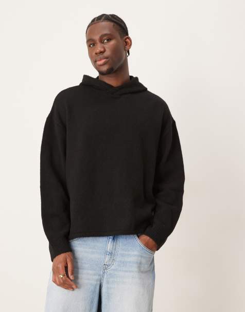 ASOS DESIGN - Sweat à capuche oversize coupe carrée - Noir - view 1