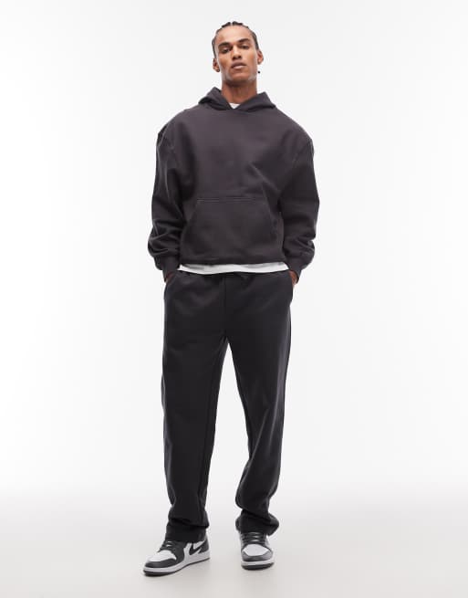 ASOS DESIGN - Sweat à capuche oversize en tissu épais 400 g/m² de qualité supérieure - Anthracite, 2 de 5