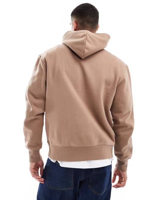 ASOS DESIGN - Sweat à capuche oversize en tissu épais 400 g/m² de qualité supérieure - Beige, 3 de 4