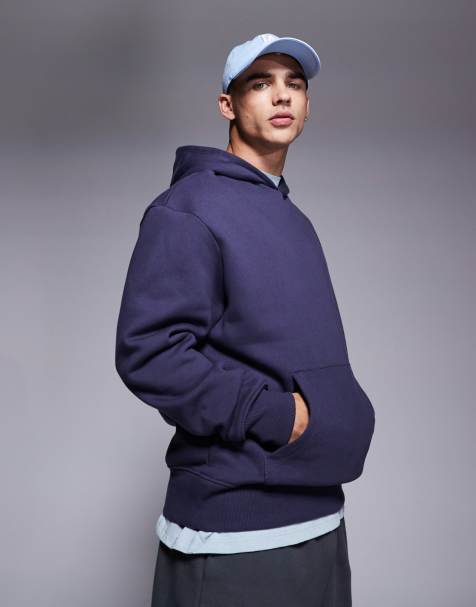 ASOS DESIGN - Sweat à capuche oversize en tissu épais 400 g/m² de qualité supérieure - Gris - view 1
