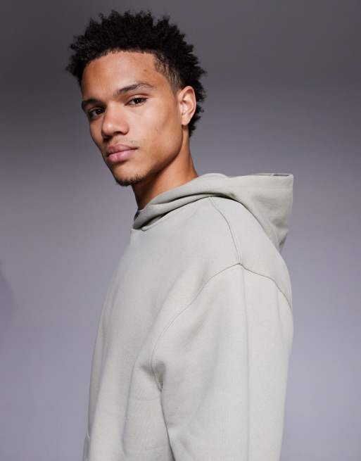 ASOS DESIGN - Sweat à capuche oversize en tissu épais 400 g/m<sup>2</sup> de qualité supérieure - Vert, 4 de 5