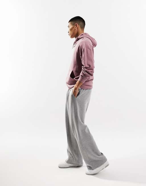 Sweats Homme, Sweat à capuche rose en molleton