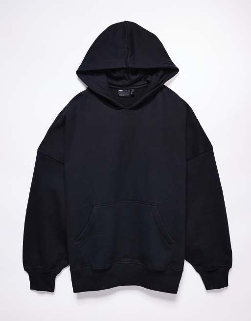 ASOS DESIGN - Sweat à capuche ultra oversize en tissu épais 400 g/m² de qualité supérieure - Noir, 6 de 6