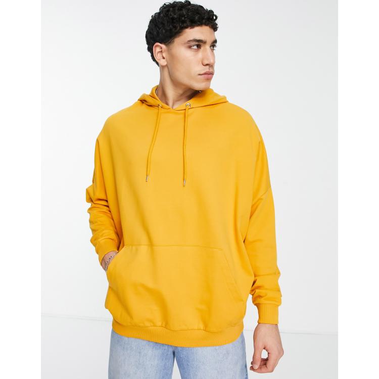 ASOS DESIGN Sweat capuche ultra oversize Jaune moutarde ASOS