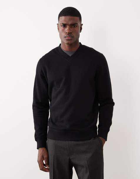 ASOS DESIGN - Sweat à col V - Noir - view 1