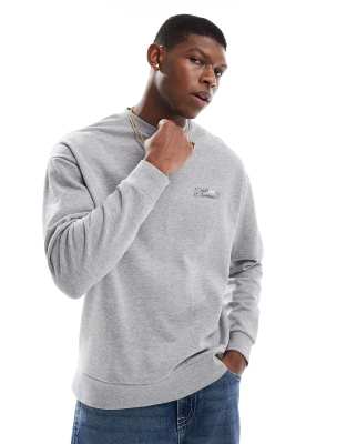ASOS DESIGN - Sweat à imprimé - Gris chiné - view 1