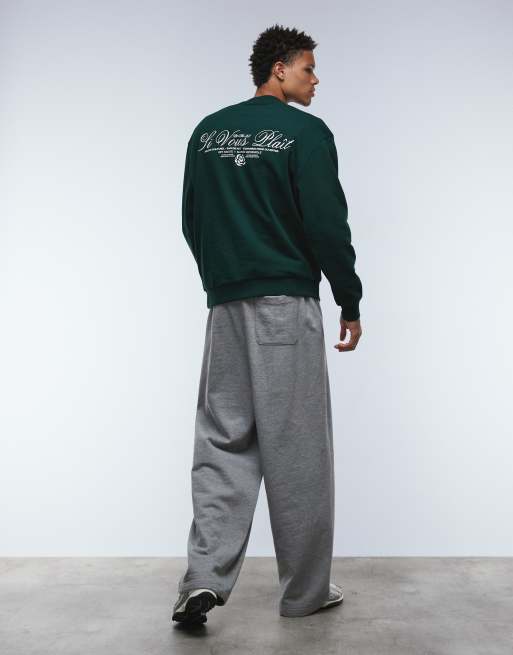 ASOS DESIGN - Sweat à inscription imprimée - Vert, 2 de 5