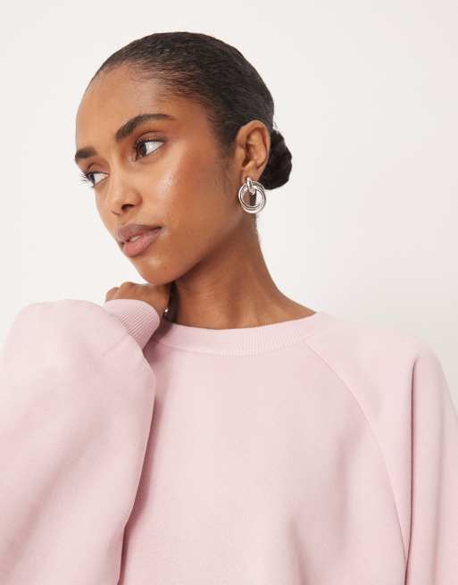ASOS DESIGN - Sweat à manches ballon - Rose, 4 de 4