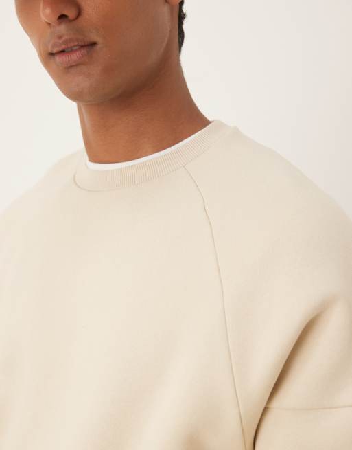 ASOS DESIGN - Sweat coupe carrée décontractée - Beige, 5 de 5