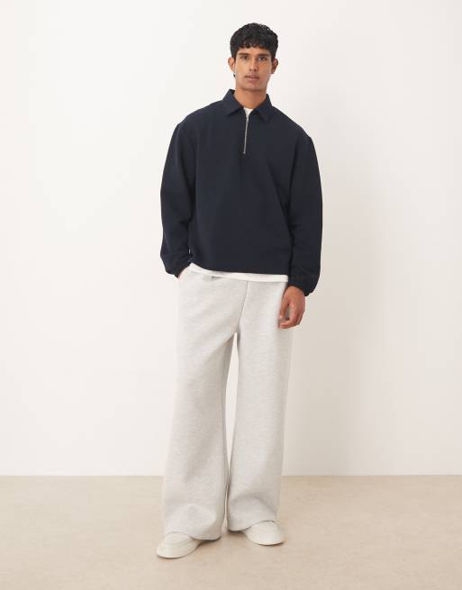 ASOS DESIGN - Sweat décontracté à col zippé - Bleu marine, 2 de 5