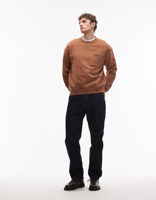 ASOS DESIGN - Sweat décontracté - Marron délavé, 2 de 5
