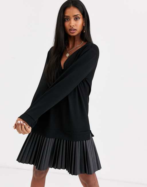 Pleated hotsell hem dress