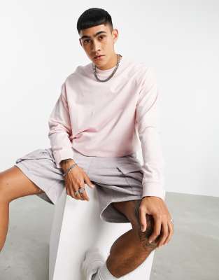 ASOS DESIGN - Sweat léger oversize - Rose