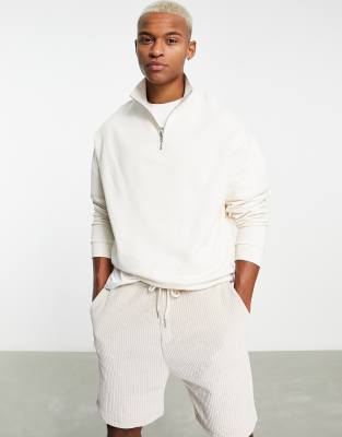 Sweat Sans Manches Varley Loretta – Bleu Pierre – Taille M – Demi-fermeture éclair – Neuf