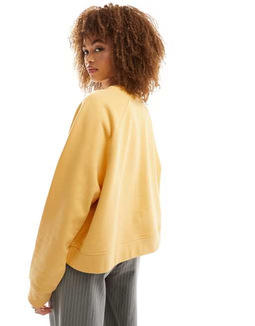 ASOS DESIGN - Sweat oversize à détail raglan - Jaune, 2 de 4