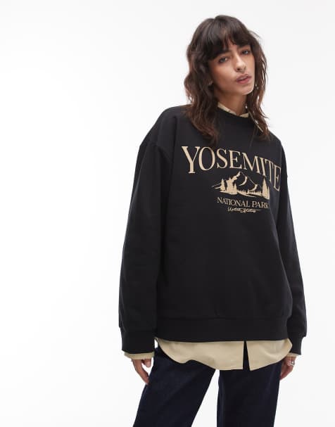 ASOS DESIGN - Sweat oversize à imprimé Yosemite - Noir - view 1