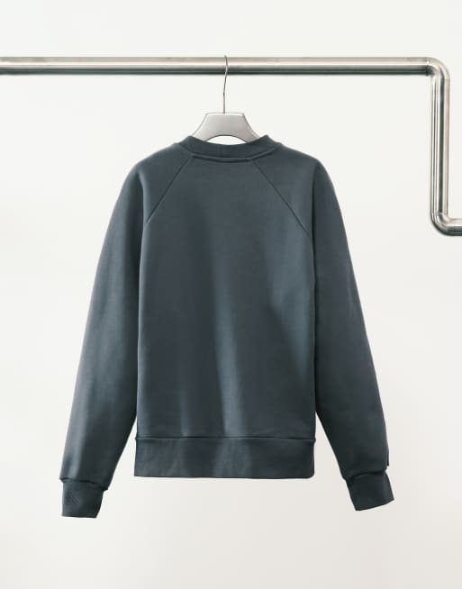 ASOS DESIGN - Sweat oversize en tissu épais 650 g/m² de qualité supérieure - Bleu marine, 3 de 5