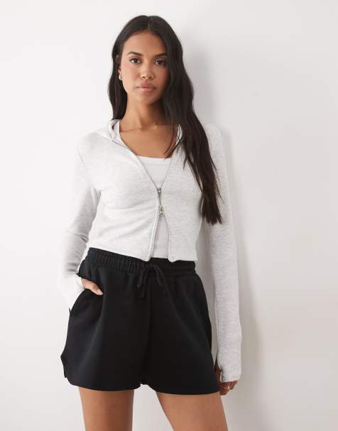ASOS DESIGN sweat runner shorts in black - view 1