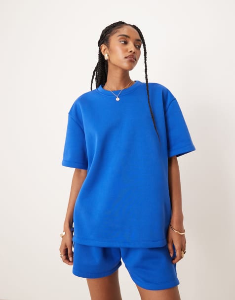 ASOS DESIGN sweat set in blue - view 1