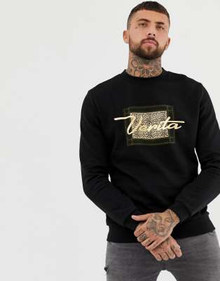 Imprimé Inscription DesignSweat Et shirt Léopard Avec Asos Rj4q5A3L