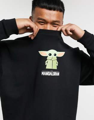 Asos Design Sweat Shirt Oversize A Imprime Bebe Yoda Du Mandalorian Asos