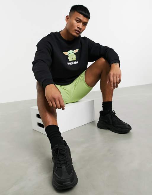 Asos Design Sweat Shirt Oversize A Imprime Bebe Yoda Du Mandalorian Asos