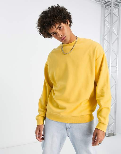 Sweatshirt jaune hot sale