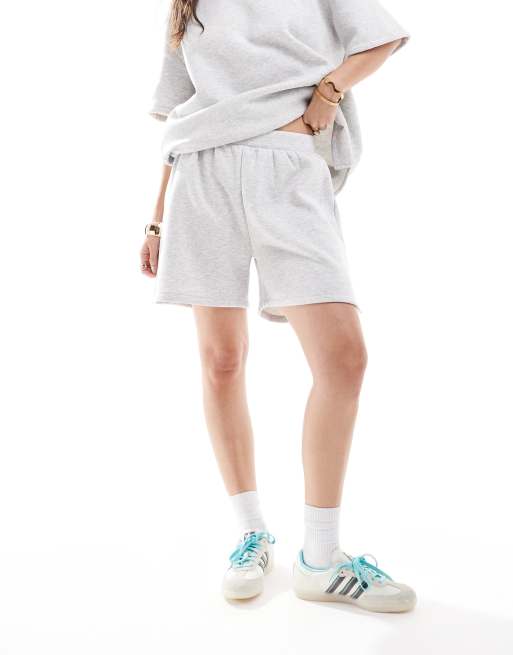 ASOS DESIGN sweat shorts in grey marl (part of a set)