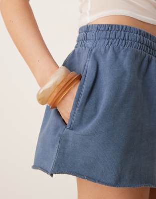 Asos Design Sweat Shorts In Blue