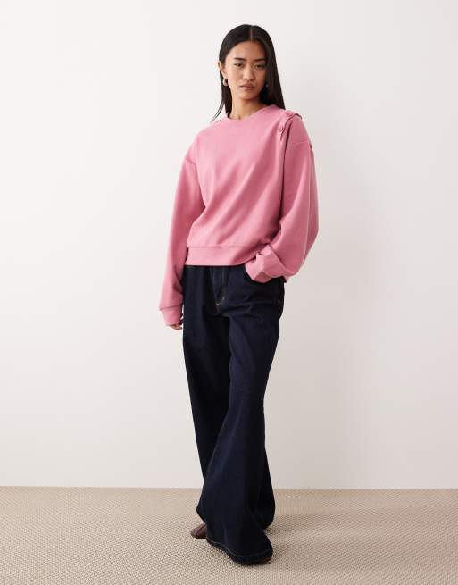 ASOS DESIGN - Sweat ultra-doux boutonné sur l'épaule, 3 de 4