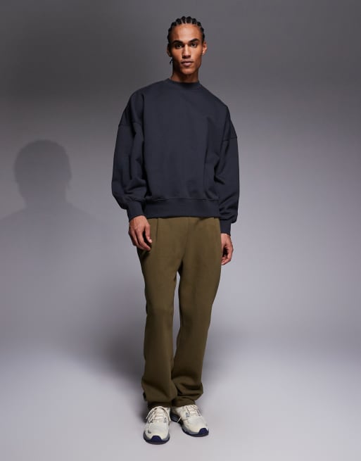 ASOS DESIGN - Sweat ultra oversize en tissu épais 400 g/m<sup>2</sup> de qualité supérieure - Anthracite, 2 de 5