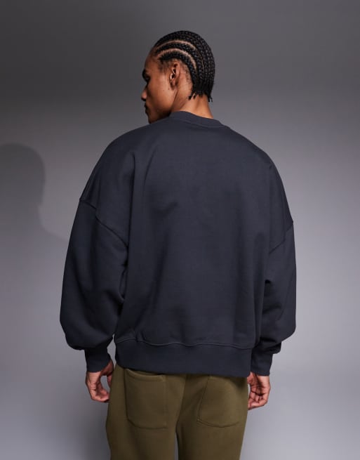 ASOS DESIGN - Sweat ultra oversize en tissu épais 400 g/m<sup>2</sup> de qualité supérieure - Anthracite, 3 de 5