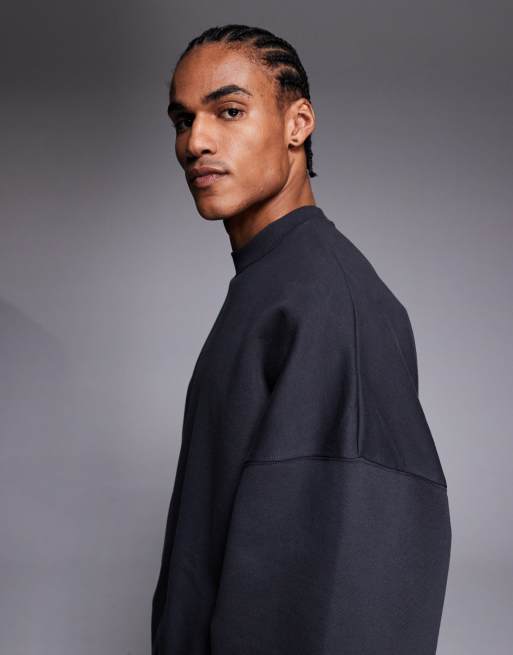 ASOS DESIGN - Sweat ultra oversize en tissu épais 400 g/m<sup>2</sup> de qualité supérieure - Anthracite, 4 de 5