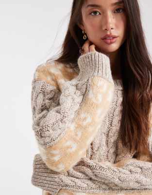 Asos Design Sweater In Multi