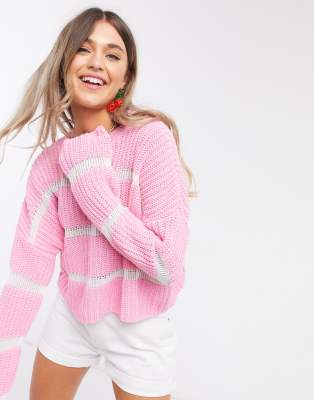 asos pink sweater