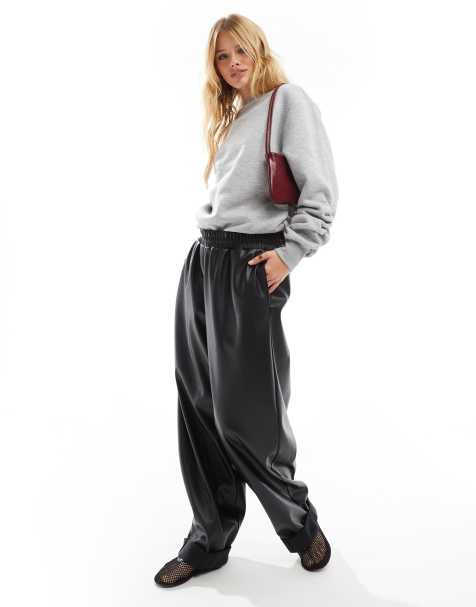 ASOS DESIGN - Sweater met gerimpelde mouwen in gemêleerd grijs - view 1