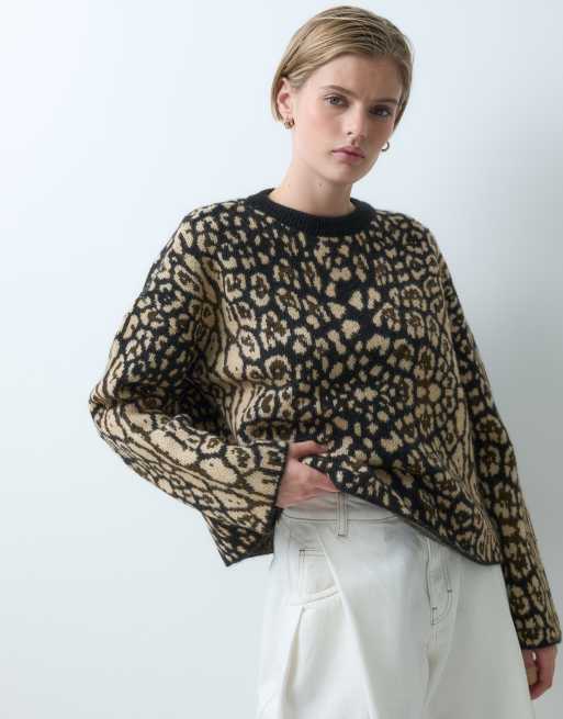 ASOS DESIGN sweater met luipaardprint, 5 van 5