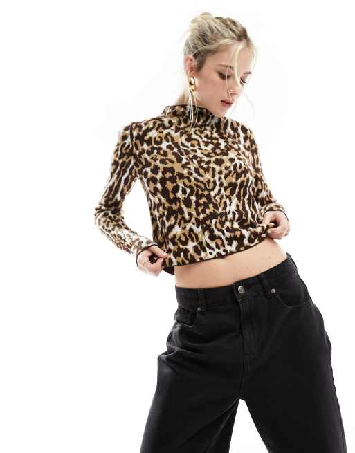 Asos clearance leopard cardigan