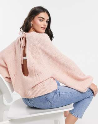 asos pink sweater