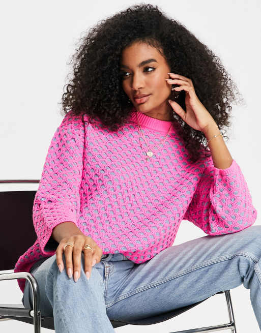 Asos pink sweater best sale