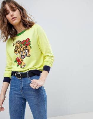asos tiger sweater