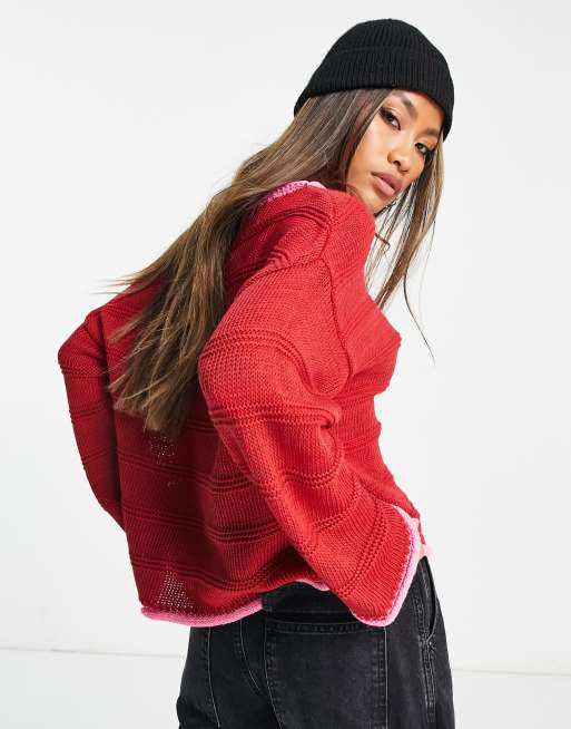 Asos clearance red sweater