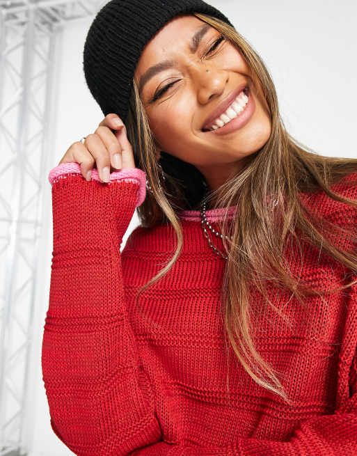 Asos discount red sweater