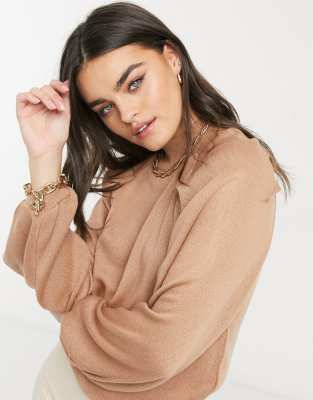 sweater with open sleeves