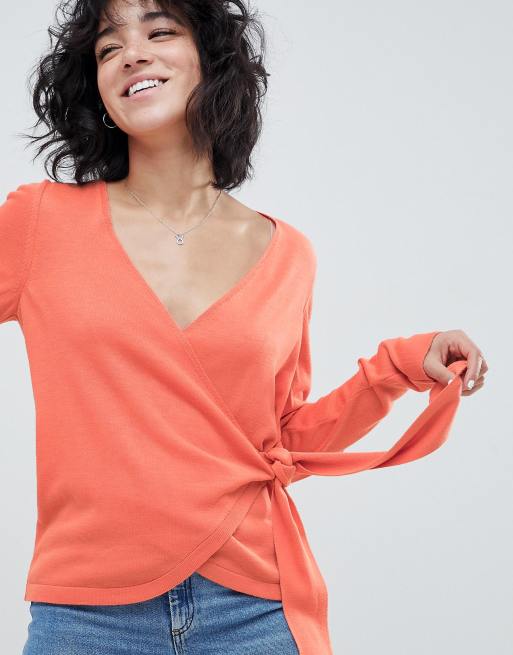 asos wrap sweater
