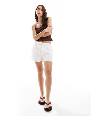 Asos Design Sweatpants Style Denim Pull On Short