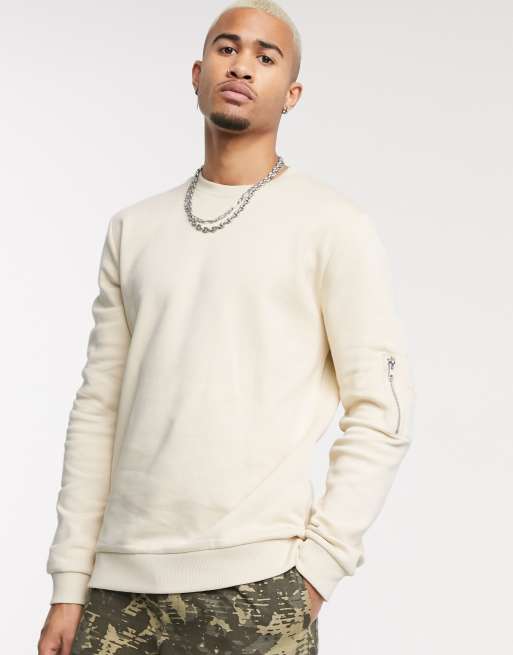 Asos beige sweatshirt hotsell