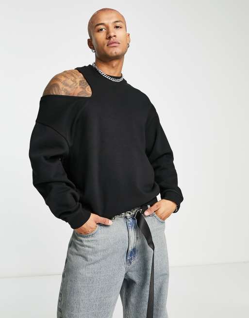 Sweatshirt with hot sale cut out shoulders