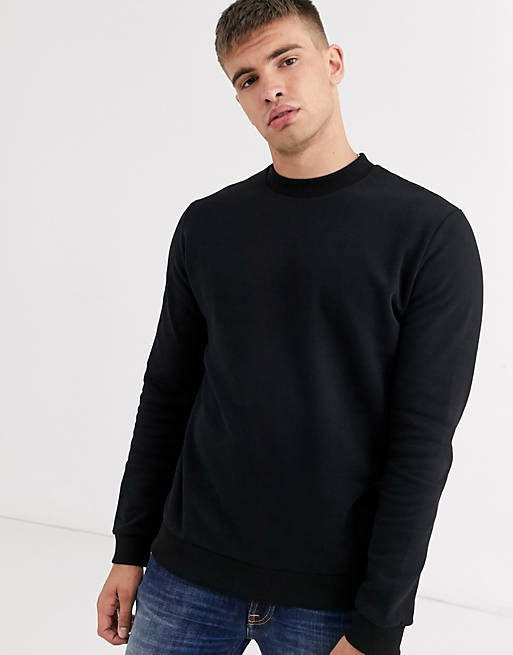ASOS DESIGN sweatshirt in black